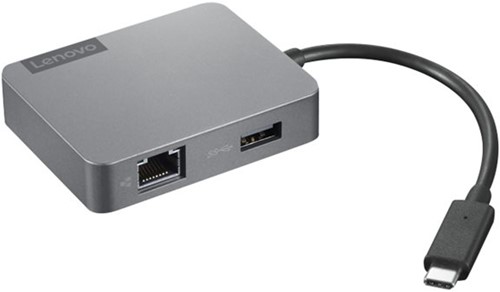 Lenovo 4X91A30366 interface hub USB 2.0 Type-C Grijs
