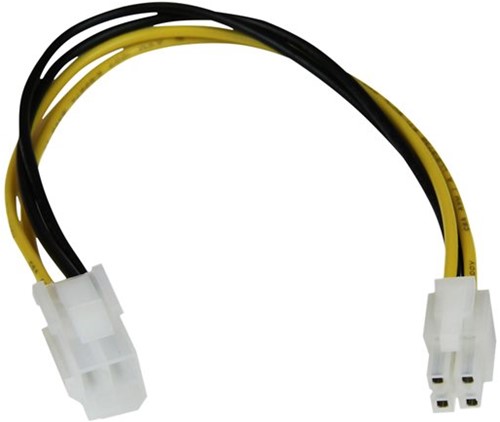 StarTech.com 20cm ATX12V 4-pins P4 CPU Verlengkabel Voeding M/F