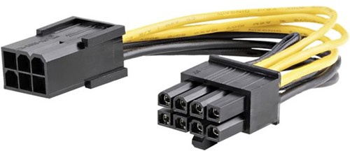StarTech.com PCI Express 6-polig naar 8-polige voedingsadapterkabel