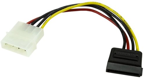 StarTech.com 15 cm 4-pins Molex naar SATA Voedingskabel Adapter