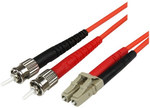 StarTech.com 1 m multimode 50/125 duplex glasvezelpatchkabel LC ST