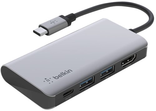Belkin AVC006btSGY USB 3.2 Gen 1 (3.1 Gen 1) Type-C Zilver