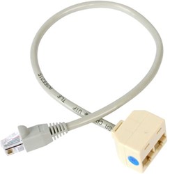 StarTech.com 2-naar-1 RJ45 splitter adapterkabel F/M