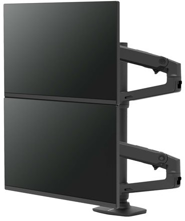 Ergotron LX Series LX Dual Stacking Arm, Tall Pole, Matte Black 101,6 cm (40") Zwart Bureau