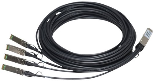 Hewlett Packard Enterprise X242 QSFP 4x10G SFP+ 3m DAC netwerkkabel Zwart