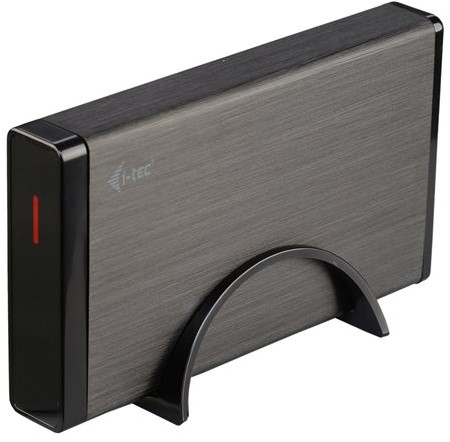 i-tec MYSAFE35U401 behuizing voor opslagstations HDD-behuizing Zwart, Metallic 3.5"