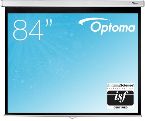 Optoma DS-3084PWC - Projectiescherm - aan het plafond monteerbaar, monteerbaar aan muur - 84" (213 cm) - 4:3 - Matte White - wit