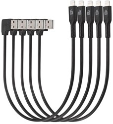 Kensington Charge & Sync Cable, Universal Tablet, USB to Lightning - 5 pack