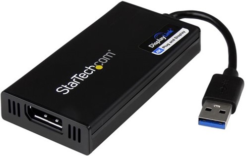 StarTech.com USB 3.0 naar 4K DisplayPort externe Multi-Monitor grafische videoadapter – DisplayLink gecertificeerd – Ultra HD 4K