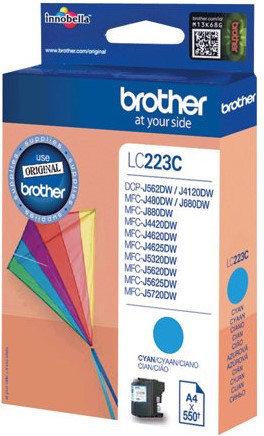 Brother LC-223C inktcartridge 1 stuk(s) Origineel Cyaan