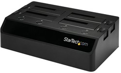 StarTech.com USB 3.0 naar SATA 6 Gbps hard drive docking station met 4 bays, UASP & dubbele ventilatoren 2,5/3,5 inch SSD / HDD dock