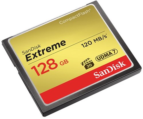 SanDisk Extreme - Flashgeheugenkaart - 128 GB - 567x - CompactFlash