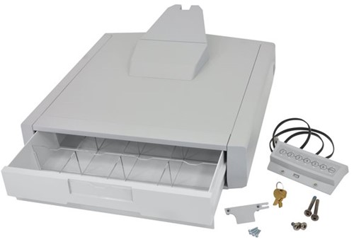 Ergotron SV43 Primary Single Drawer for Laptop Cart - bevestigingscomponent - grijs, wit