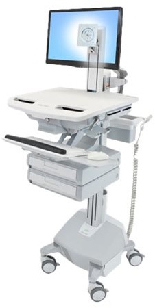 Ergotron StyleView - wagen - voor lcd-scherm / toetsenbord / muis / CPU / notebook / streepjescodelezer - TAA Compliant