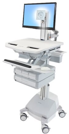 Ergotron StyleView - wagen - voor lcd-scherm / toetsenbord / muis / CPU / notebook / streepjescodelezer - TAA Compliant