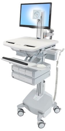 Ergotron StyleView - wagen - voor lcd-scherm / toetsenbord / muis / CPU / notebook / streepjescodelezer - TAA Compliant