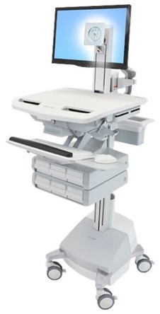 Ergotron StyleView - wagen - voor lcd-scherm / toetsenbord / muis / CPU / notebook / streepjescodelezer - TAA Compliant