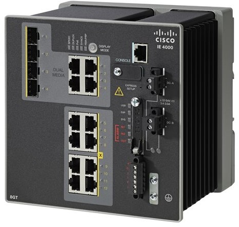 Cisco IE 4000 8 X RJ45 10/100/1000 Managed L2 Gigabit Ethernet (10/100/1000) Zwart