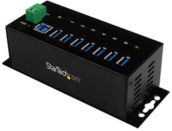 StarTech.com 7-Port USB 3.0 Hub - 5Gbps - Metalen Industriële USB-A Hub met ESD-bescherming & 350W overspanningsbeveiliging - Din Rail/Wand/Bureau Monteerbaar - TAA Compliant USB Expander Hub