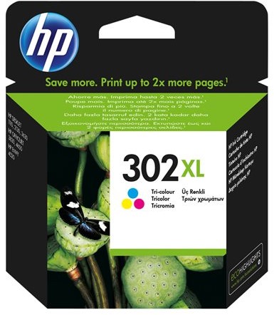 HP 302XL originele high-capacity drie-kleuren inktcartridge