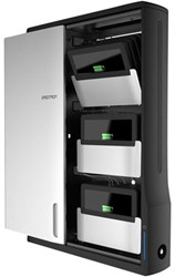 Ergotron Zip12 Muur gemonteerd Zwart, Metallic