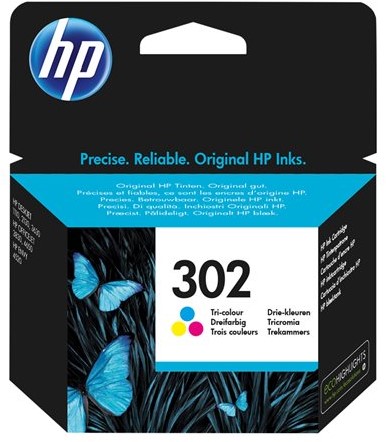 HP 302 originele drie-kleuren inktcartridge