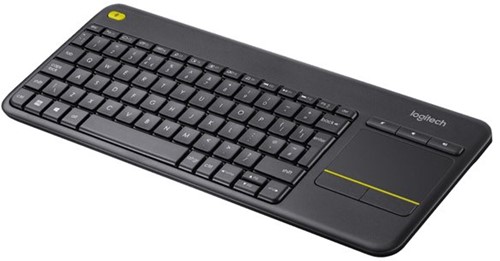 Logitech K400 Plus Tv toetsenbord RF Draadloos QWERTY US International Zwart