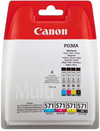 Canon 0386C005 inktcartridge 4 stuk(s) Origineel Zwart, Cyaan, Magenta, Geel