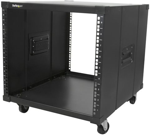 StarTech.com Draagbare server rack met handvaten rolbare serverkast 9U