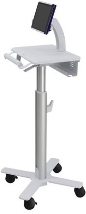 Ergotron StyleView Tablet Cart, SV10 - wagen - voor tablet/toetsenbord - wit, aluminium - TAA Compliant