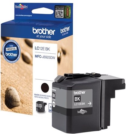Brother LC-12EBK inktcartridge 1 stuk(s) Origineel Zwart