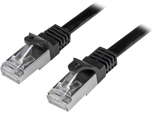 StarTech.com N6SPAT50CMBK netwerkkabel Zwart 0,5 m Cat6 SF/UTP (S-FTP)