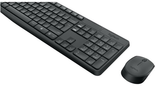 Logitech MK235 toetsenbord Inclusief muis USB QWERTY US International Grijs
