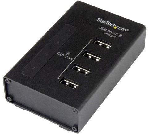 StarTech.com 4-Poort oplaadstation voor USB apparaten 48W/9.6A