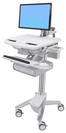 Ergotron StyleView Cart with LCD Arm, 2 Drawers - wagen - voor lcd-scherm / toetsenbord / muis / CPU / notebook / streepjescodelezer
