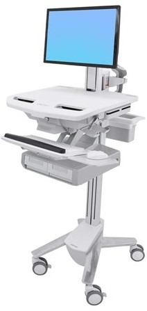 Ergotron StyleView Cart with LCD Pivot, 2 Drawers - wagen - open architectuur - voor lcd-scherm / toetsenbord / muis / CPU / notebook / streepjescodelezer