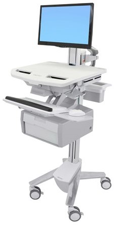 Ergotron StyleView - wagen - open architectuur - voor lcd-scherm / toetsenbord / muis / streepjescodelezer / CPU