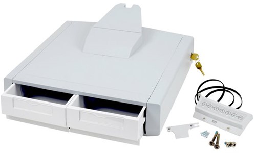 Ergotron StyleView SV43 Series Primary Double - bevestigingscomponent - grijs, wit