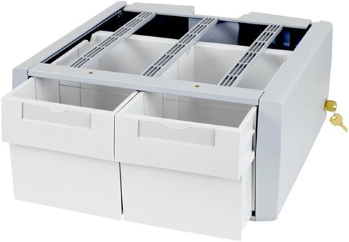 Ergotron StyleView SV43/44 Series Supplemental Double Tall - bevestigingscomponent - grijs, wit
