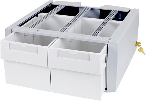 Ergotron StyleView SV Supplemental Storage Drawer, Double Tall - bevestigingscomponent - grijswit