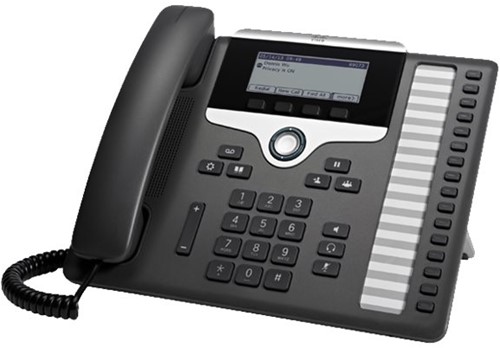 Cisco 7861 IP telefoon Zwart, Zilver 16 regels LCD