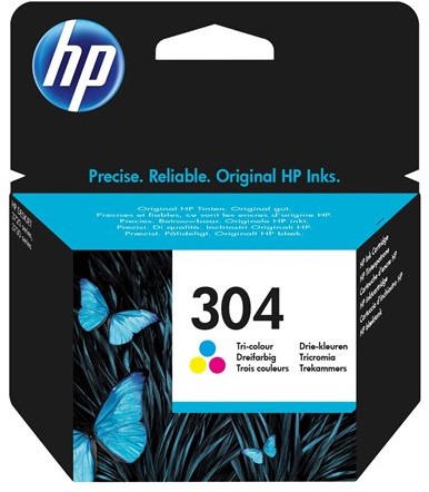 HP 304 originele drie-kleuren inktcartridge