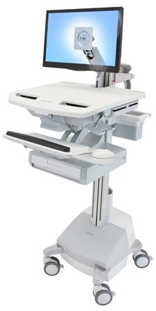Ergotron StyleView - wagen - Gepatendeerde Constant Force Technologie - voor lcd-scherm / toetsenbord / muis / CPU / notebook / streepjescodelezer - met lcd-arm, lade (1x1), CHE - TAA Compliant