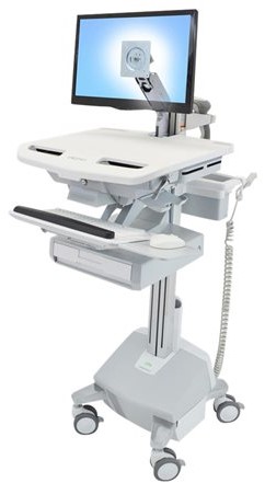 Ergotron StyleView - wagen - open architectuur - voor lcd-scherm / toetsenbord / muis / streepjescodelezer / CPU - TAA Compliant