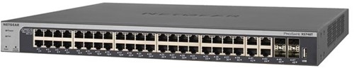 NETGEAR XS748T-100NES netwerk-switch Managed L2+/L3 10G Ethernet (100/1000/10000) Zwart