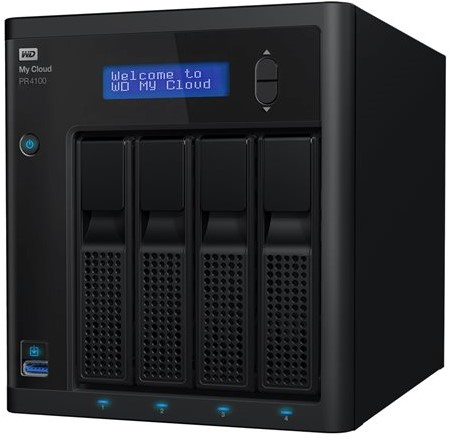 Western Digital My Cloud PR4100 3.5 Inch 4 bay My Cloud Pro series NAS, 8TB, Zwart