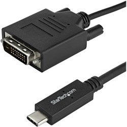 StarTech.com 1 m USB-C naar DVI kabel 1920x1200 zwart