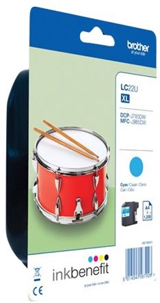 Brother LC22UC - XL - cyaan - origineel - inktcartridge