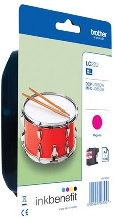Brother LC22UM - XL - magenta - origineel - inktcartridge