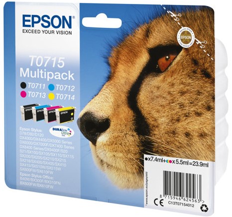 Epson Multipack 4-kleur T0715 DURABrite Ultra Ink